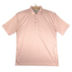 Collars & Co Mens 3XL Pink Gingham Dress Collar Polo Shirt